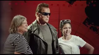 Arnold Schwarzenegger poses as wax statue to prank Madame Tussauds tourists [upl. by Ycrep]