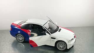 Ultimate Diecast Showcase BMW M3 E46 CSL 2003 118 Solido Model Car InDepth Review [upl. by Hum610]