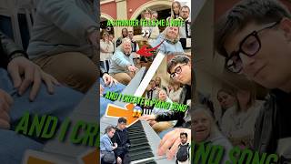 With 1 NOTE this guy created a Piano Song on a Public Piano😱🎹 publicpiano reaction piano music [upl. by Lonnard]