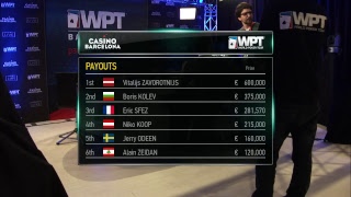 WPT Barcelona by partypoker Main Event Final Table [upl. by Naliorf931]