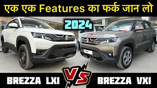 Brezza Lxi vs Vxi 2024 New Model ✅ Brezza Lxi 2024 ✅ Brezza Vxi 2024 [upl. by Alyakcm]