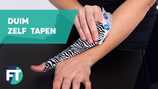 Zelf je duim tapen bij pijnklachten » Instructie » FysioTape [upl. by Pass]