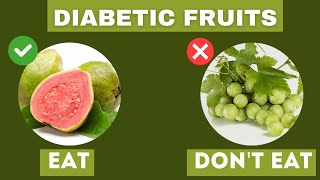 GOOD AND WORST FRUITS FOR DIABETICS PATIENTS  Fruits for diabetics patients  Nutriwellwithaqsa [upl. by Fidelas]