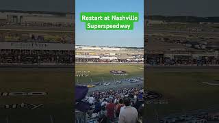 Restart at Nashville Superspeedway nascar nashville [upl. by Helman284]