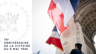 Cérémonie de commémoration du 79ème anniversaire de la Victoire du 8 mai 1945 [upl. by Sebastien]