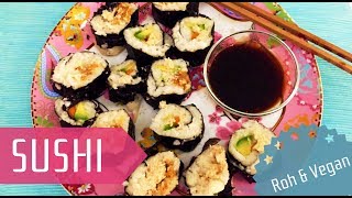 ROHKOSTSUSHI ★★★★★ Vegan ✓ Glutenfrei ✓ Ganz Einfach ✓ [upl. by Boesch15]