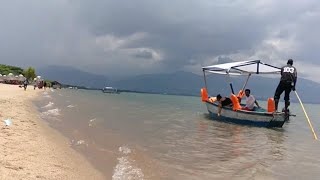 A public beach on Lake Tanganyika in Bujumbura  Kagongo Beach Lake Tanganyika Beach Burundi AFRICA [upl. by Coletta]