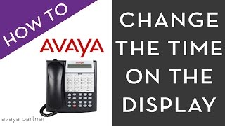 Avaya Partner Programming How change the time on the display [upl. by Colet]