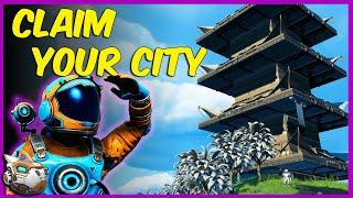 How to Claim Your First City  No Mans Sky Frontiers Update 2021 [upl. by Ynoble]