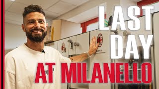 🏡 Olivier Girouds last day at Milanello behindthescenes [upl. by Ahcrop]