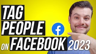 How To Tag Someone On a Facebook Post 2023 [upl. by Ardnusal]