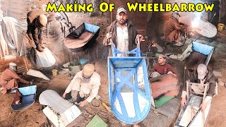 Easily Made Wheelbarrows at a Local Factory  Making of Wheelbarrow Trolley Process  Secret Skills [upl. by Anihpled]