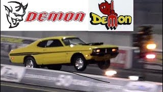 Dodge DEMON does a 40 foot Wheelie   101  131 MPH  Road Test ® [upl. by Redfield637]