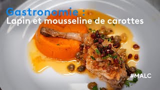 Gastronomie  lapin et mousseline de carottes [upl. by Nita]