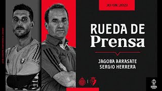 Rueda de prensa de Jagoba Arrasate y Sergio Herrera previa al Club Brugge vs Club Atlético Osasuna [upl. by Lissie]