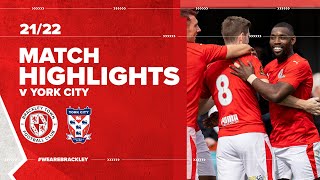 HIGHLIGHTS Brackley Town 1  0 York City  9th April 2022 [upl. by Bachman]