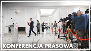 Konferencja prasowa marszałka Sejmu Szymona Hołowni [upl. by Nyrol]