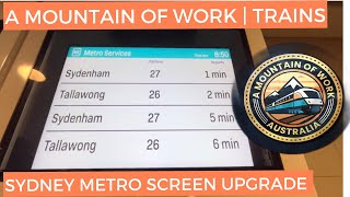 Sydney Metro Screen Upgrades  NSW  Trains [upl. by Crescentia]