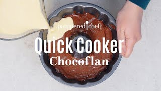 Quick Cooker Chocoflan  Pampered Chef [upl. by Teodoro]