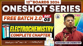 Class12th 5Electrochemistry One Shot Day 5  PYQs  By Abhishek Sir Chemistry asc HSC 2024 [upl. by Atiniv584]