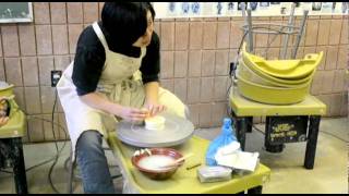 Throwing with Cream Cheese on the Potters Wheel [upl. by Elidad]