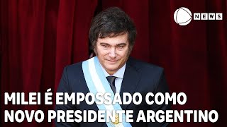 Javier Milei é empossado novo presidente da Argentina [upl. by Enidan]