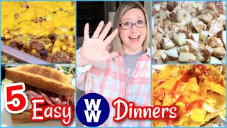 5 QUICK AND EASY WEIGHT WATCHERS DINNER IDEAS LOW POINT [upl. by Rialcnis]