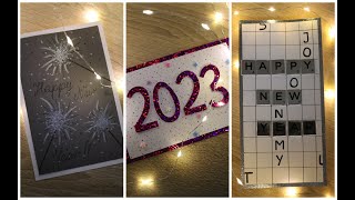 Kartki noworoczne DIY  Handmade New Years Cards [upl. by Nahtannoj]