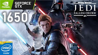 Star Wars Jedi Fallen Order Test on GeForce GTX 1650  I59300H [upl. by Maudie]