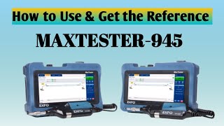 How to use and get the Reference amp Report EXFO MAXTESTER 945  Advanced Fiber Optic Test Solution [upl. by Lorinda14]