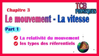 TC Physique  le Mouvement  la vitesse  part 1 la relativité du mouvement amp types de Reférentiel [upl. by Mattheus]