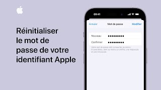 Réinitialiser le mot de passe de votre identifiant Apple sur votre iPhone  Assistance Apple [upl. by Sirc]