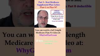 Part 3  Medicare supplements comparing Plan G with Plan N [upl. by Gona]