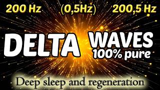 LESS HEAVY BINAURAL BEATS  No Music Delta Waves 05Hz  Wound healing tranquil state inner calm [upl. by Gurias]