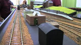 O gauge layout shunting and goods yard movements [upl. by Gaige]