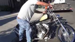 Hunting Harleys 1976 shovelhead bobber [upl. by Egni]