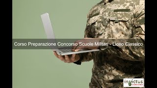 Corso Preparazione Quiz Concorso Scuole Militari  Liceo Classico [upl. by Ahsienot213]