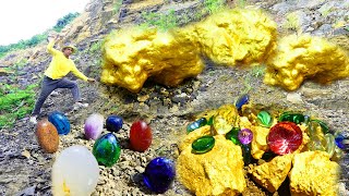 How to find gold and diamonds digging Gem mining [upl. by Hild376]