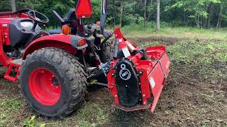 Kioti ck2610 with the kioti rt2560 rototiller review [upl. by Haines]