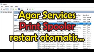 Windows cannot connect to the printer Restart Print Spooler Otomatis [upl. by Annayhs]