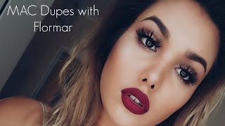 Popular MAC Lipstick Dupes with Flormar [upl. by Goody]