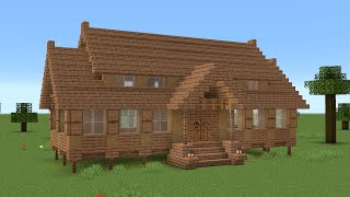 Minecraft  How to build a jungle wood house [upl. by Lydon678]