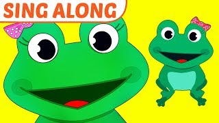 Five Little Speckled Frogs Song Lyrics  Nursery Rhymes Sing Along [upl. by Nade]