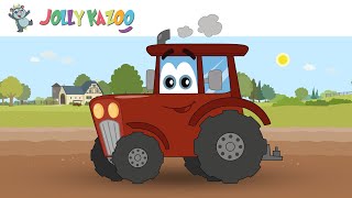 The Red Tractor I Am A TracTracTractor  Tractor Song  Jolly Kazoo [upl. by Ettennig296]