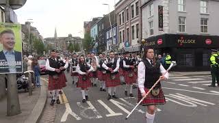 Cappagh Pipe Band  Omagh Somme Parade 2024 2 [upl. by Adnola]