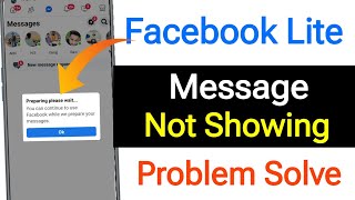 Facebook Lite Message Not Showing Problem  Fix Facebook Lite Message Not Opening Problem [upl. by Aneladgam690]