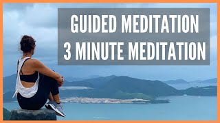 Guided Meditation  3 Minute Meditation [upl. by Lleznod621]