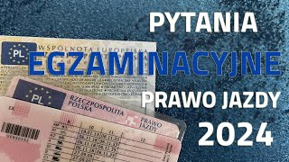 Na pamięć Pytania z egzaminu na prawo jazdy 2024 [upl. by Yenruoc]