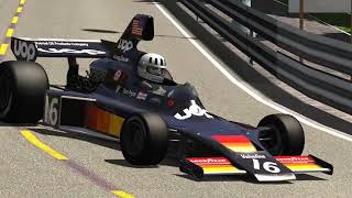 Assetto Corsa  Shadow DN5  Montjuïc 1975 TV Cams [upl. by Ahseym]