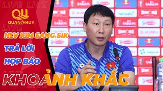 HLV Kim Sang Sik muốn giành 3 điểm ngày ra mắt Hùng Dũng quyết tâm Họp báo Việt Nam vs Philippines [upl. by Idurt614]